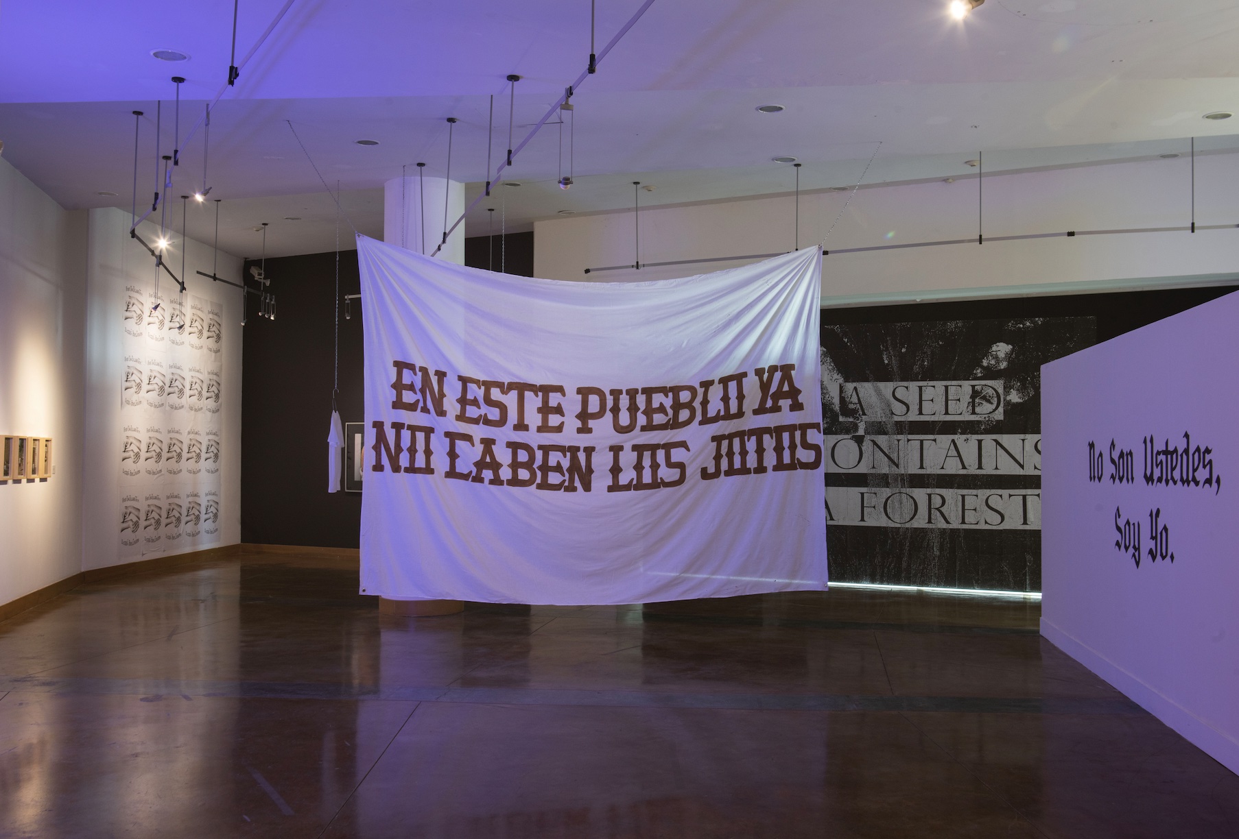 Ale Librada Torres, Salvaje noroeste (ya ves panchito), 2010, Vinyl painting on blanket
3.00 x 1.20 m