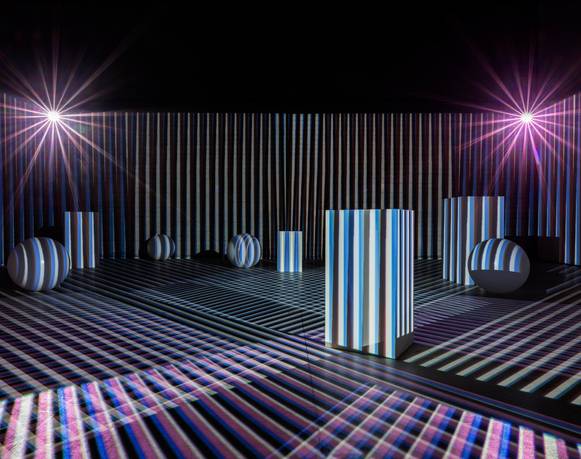 Acción coreográfica en el Ambiente Cromointerferente de Carlos Cruz-Diez