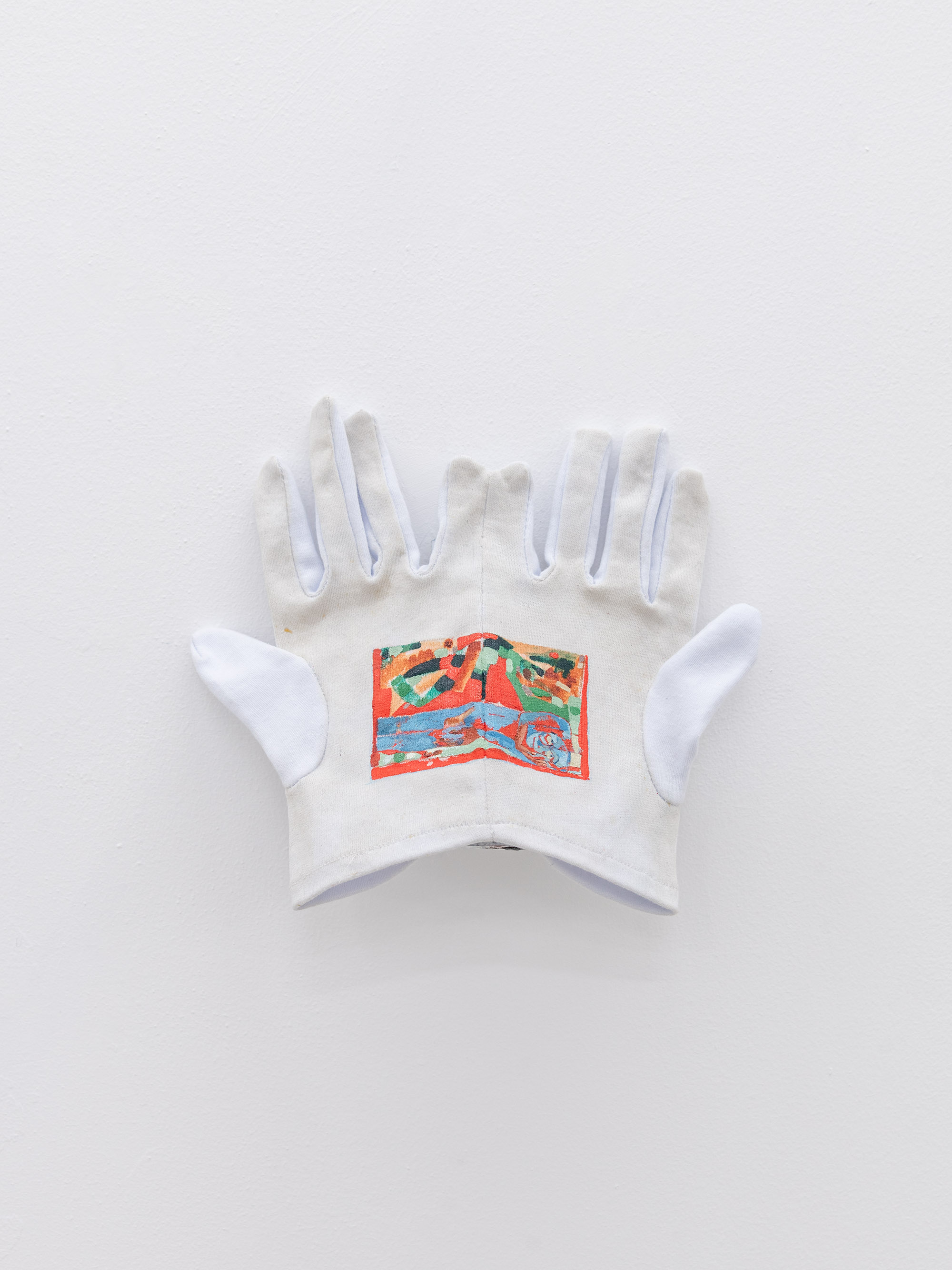 Héctor Jiménez Castillo, Guantes para vista cansada (Dionisio de París). Cortesía del artista y Tiro al Blanco. Foto: Agustín Arce