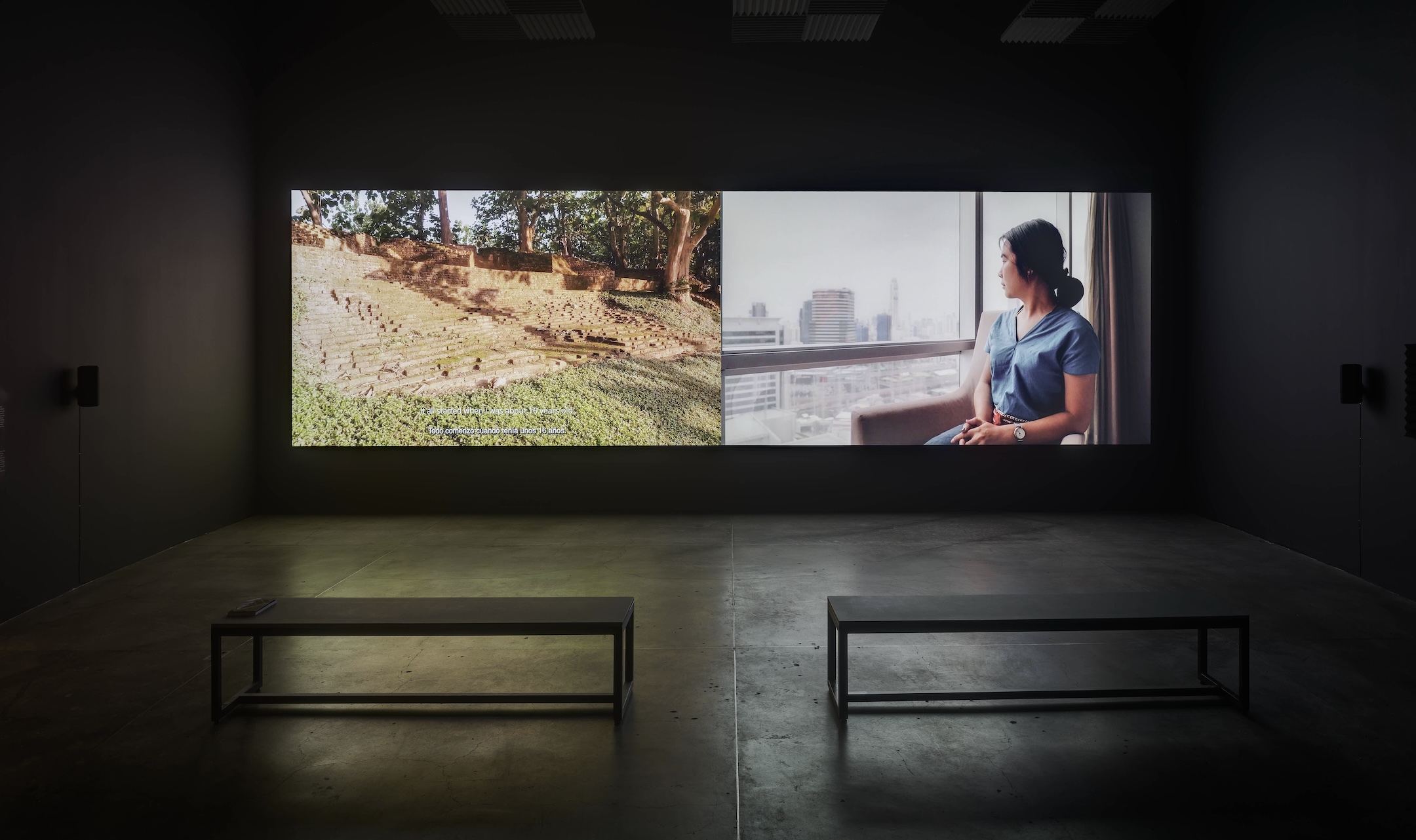 Kader Attia. “A Descent into Paradise“. Exhibition view. Museo Universitario Arte Contemporáneo, MUAC/UNAM, 2025. Photograph: Oliver Santana.