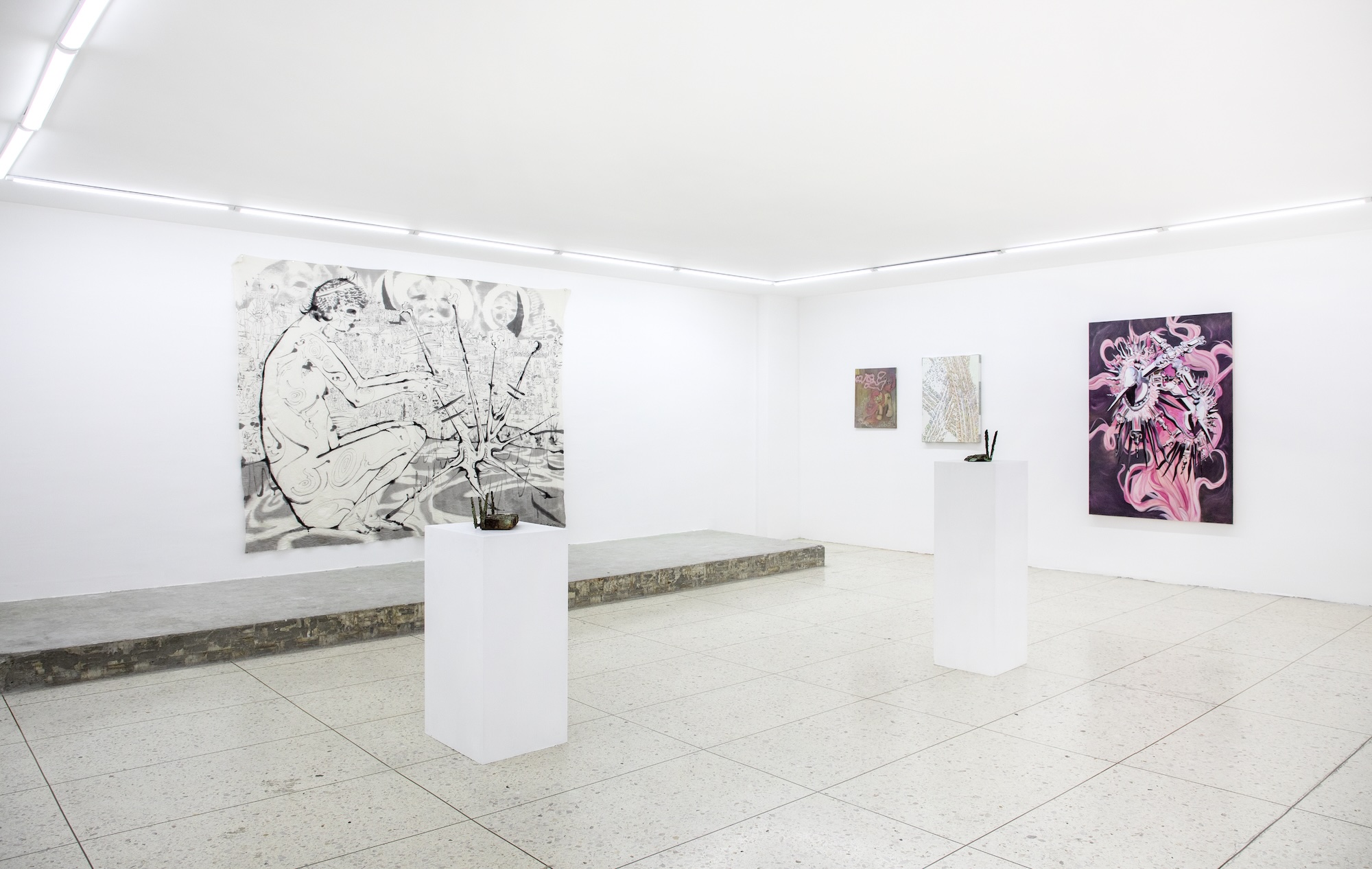Installation view Fruit of the Doom, courtesy of the artists and Relaciones Públicas. Photo: Bruno Ruiz