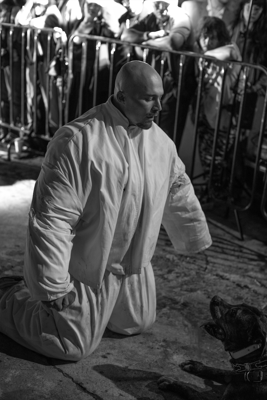 Eyibra, performance “Good Boy,” February 2026. Courtesy of the artist