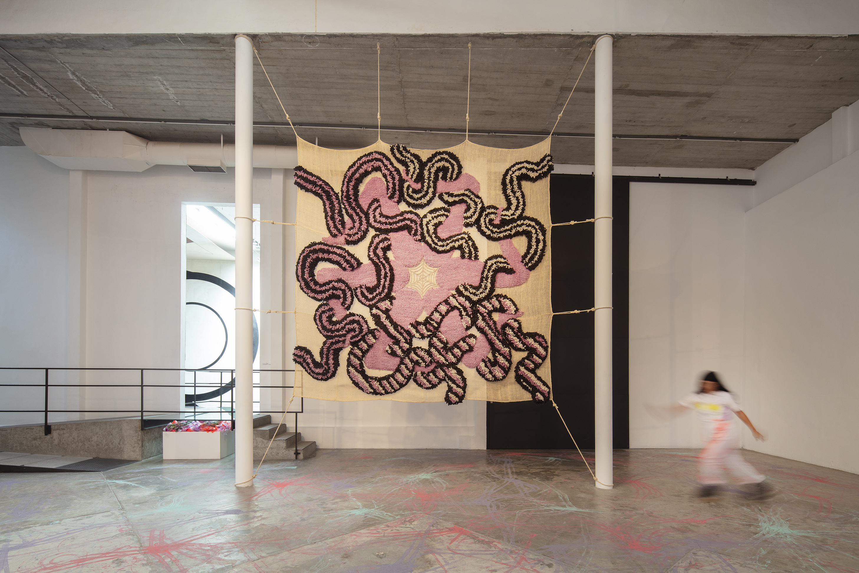 Aurora Pellizzi, "Entrelazo", vista de la exposición, La Tallera, Cuernavaca. Fotografía: Ramiro Chaves. 