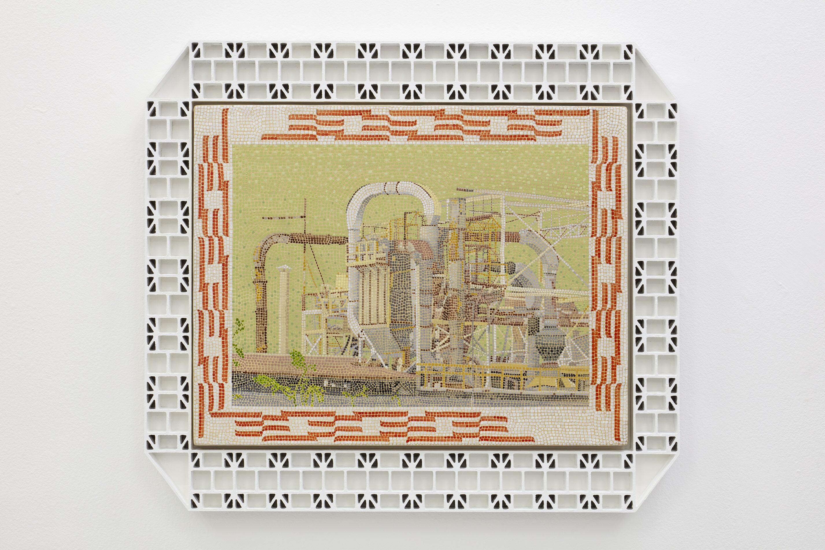 Christian Camacho, Termolita, 2025, oil on canvas, 49 x 56 cm (framed). Courtesy Galería Karen Huber. Photograph by Ramiro Chaves