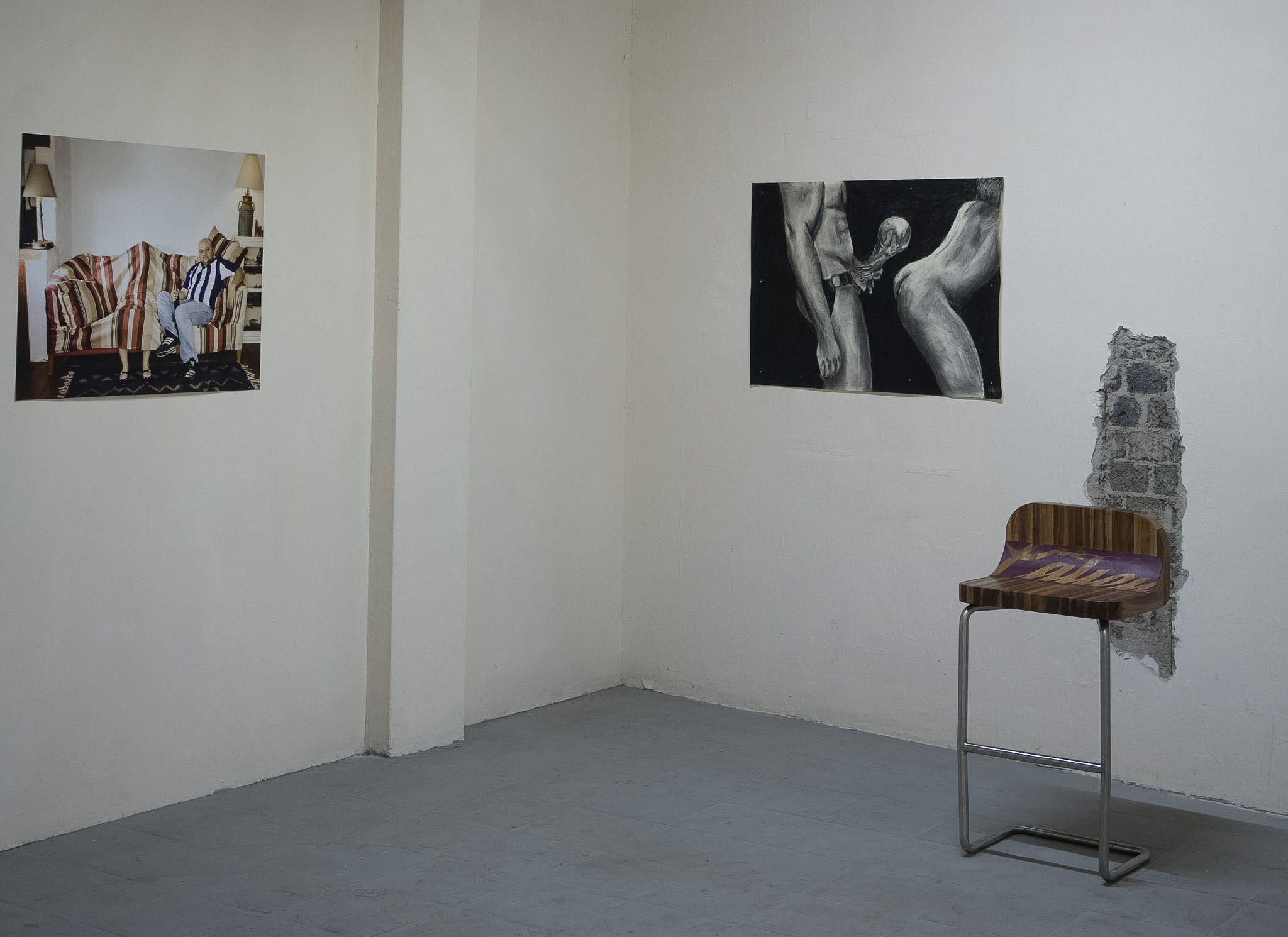 Exhibition view “Al balón le vale m*dres”, La Quiñonera. Courtesy of MalPaís. Photographs: Clara Miquel