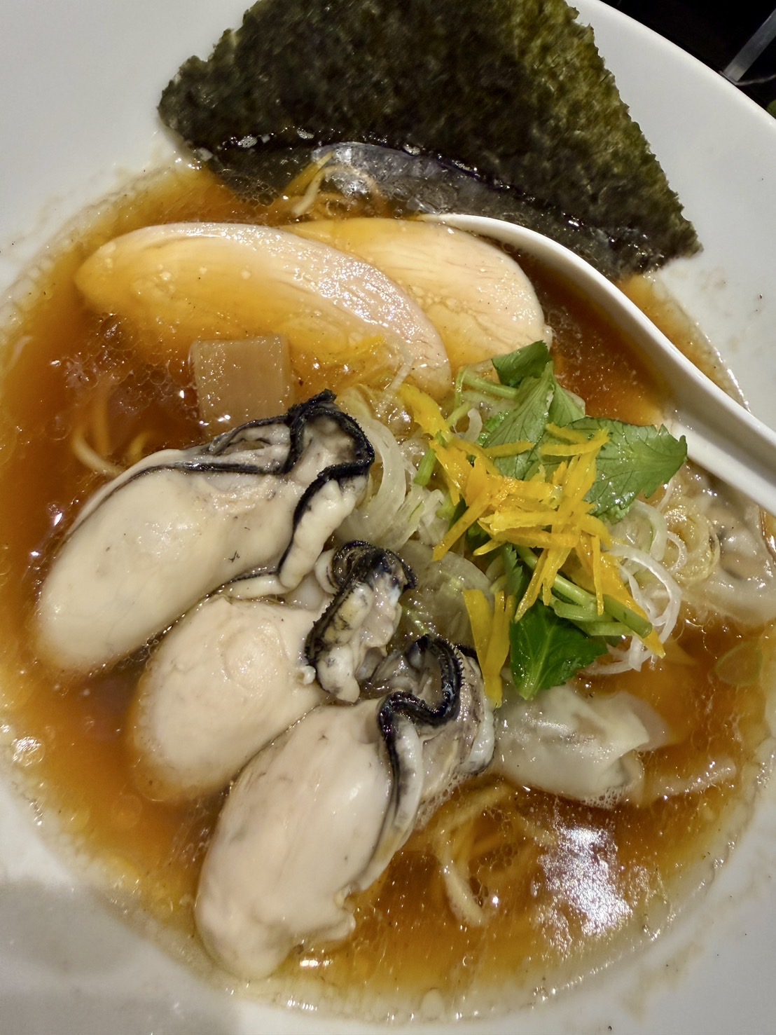 牡蠣ラーメン