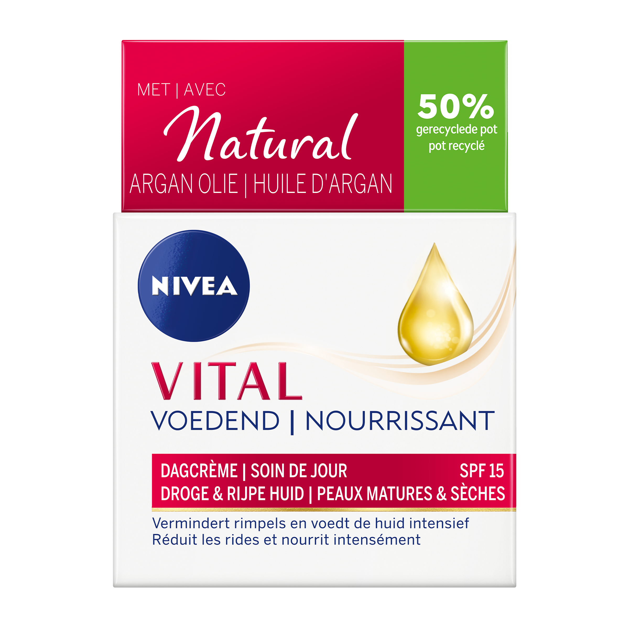 NIVEA Vital Voedende Dagcrème SPF15 50ml