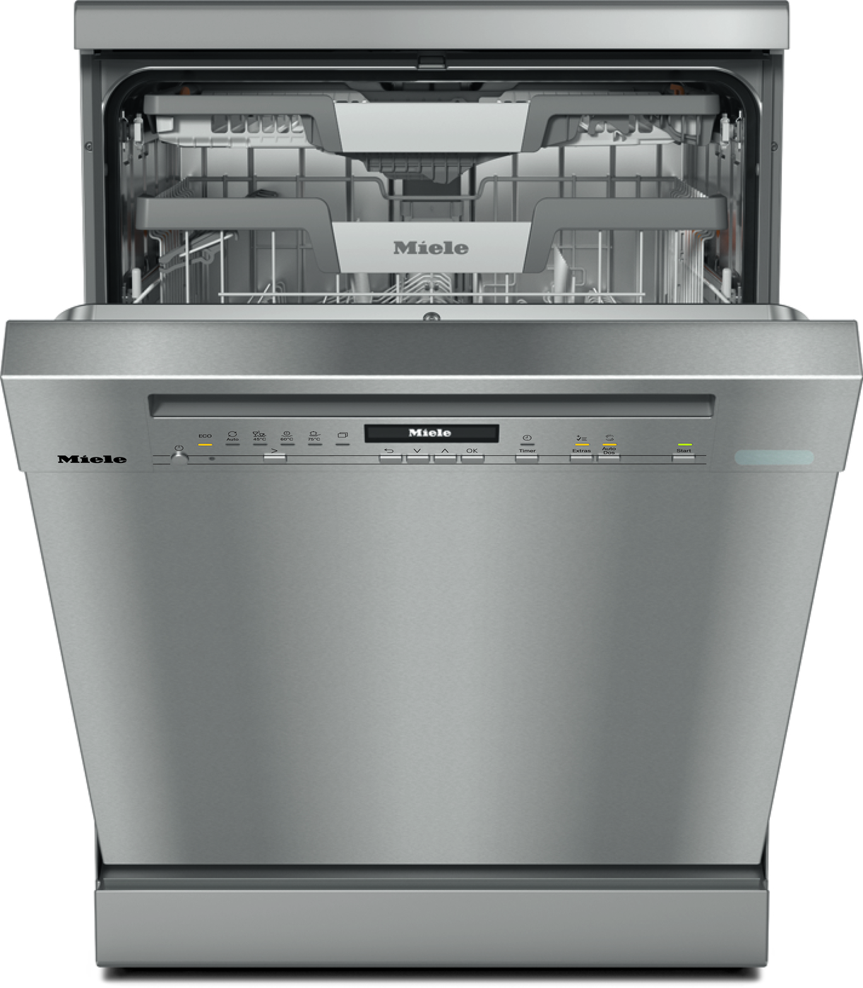 Miele G 7040 SC AutoDos Freestanding Dishwasher, CleanSteel
