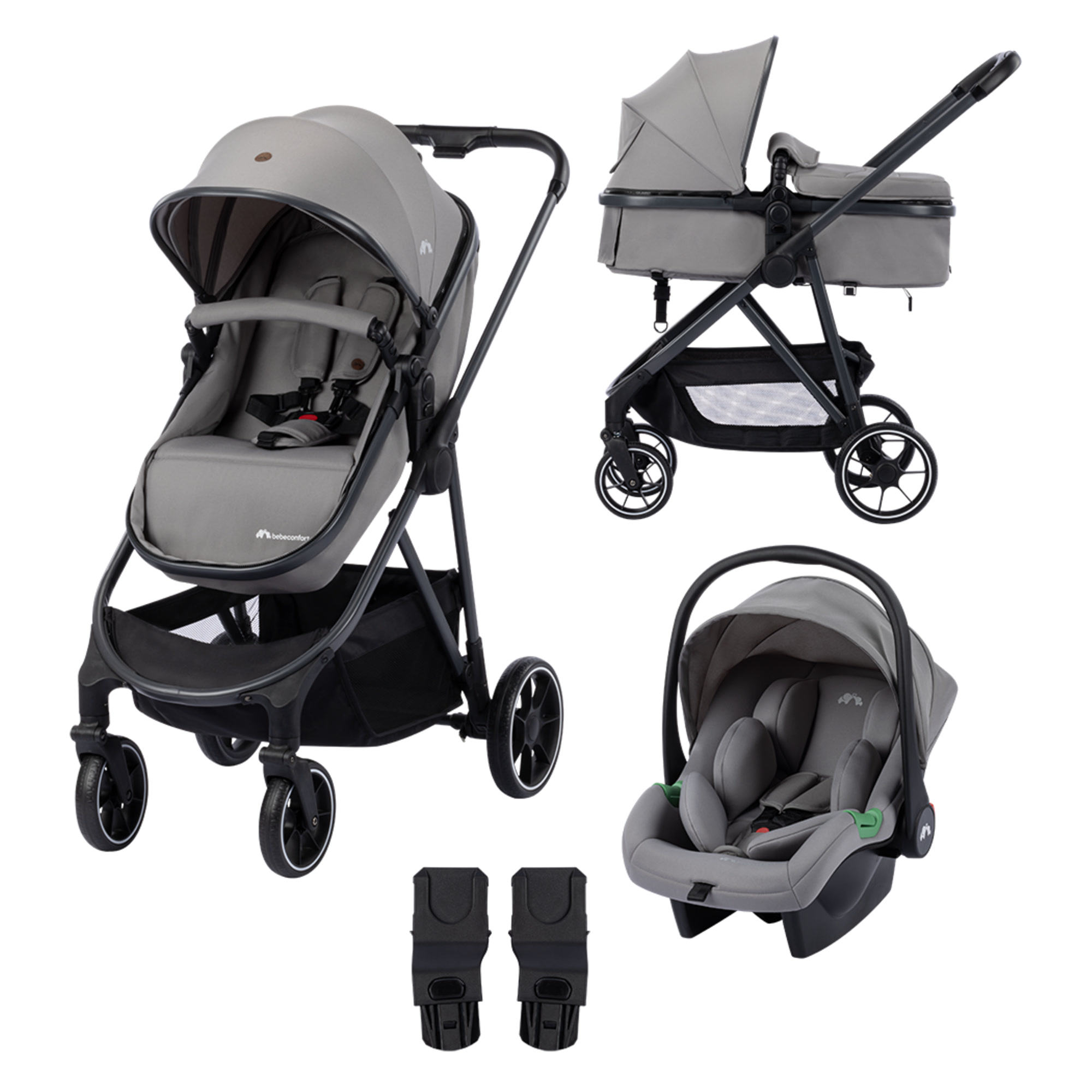 Bebeconfort Breeze Trio 3-in-1 Travel System - Mineral Grey