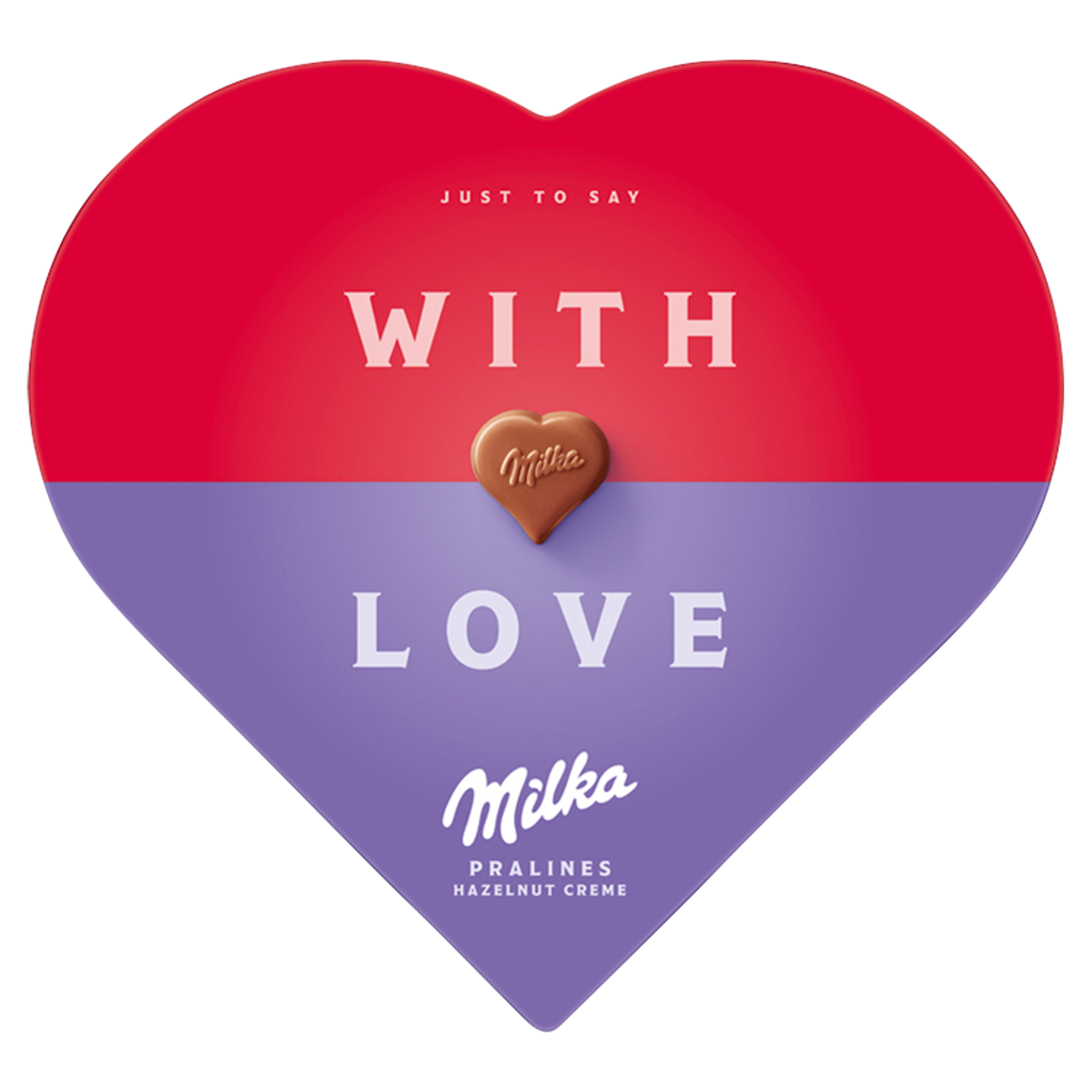 Milka I love Milka Chocolade Hart Hazelnoot Crème - 30 Pralinés - 165g