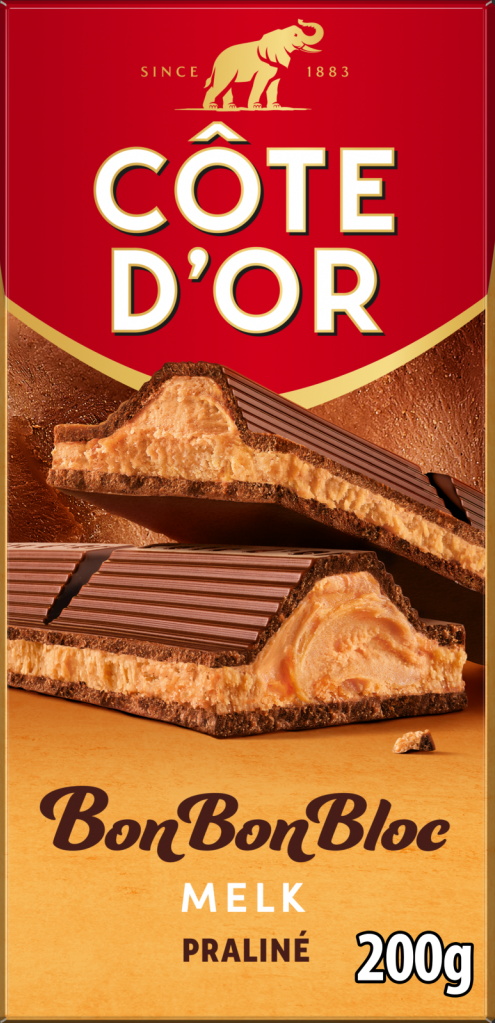 Côte d'Or BonBonBloc Chocoladereep Praliné Melk 8 x 200g