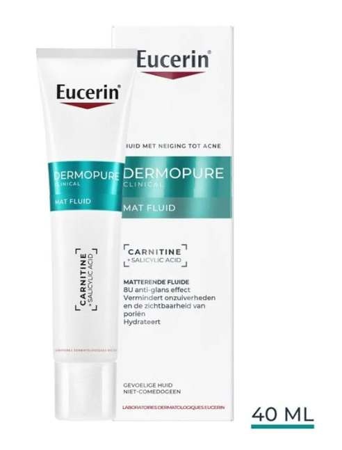 Eucerin DERMOPURE CLINICAL Mat Fluid | Huid met neiging tot acne