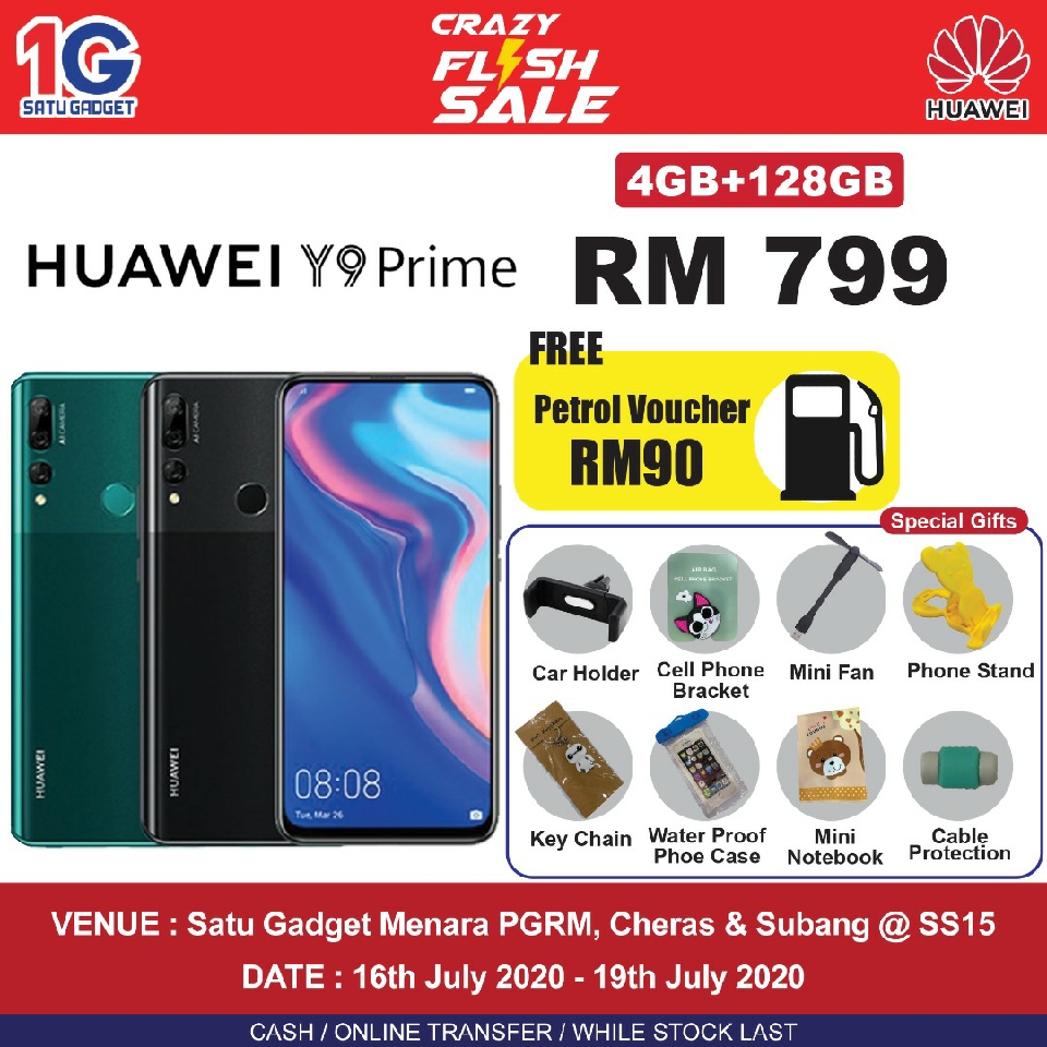 [Crazy Flash Sale]Huawei Y9 Prime (2019) - Satu Gadget 