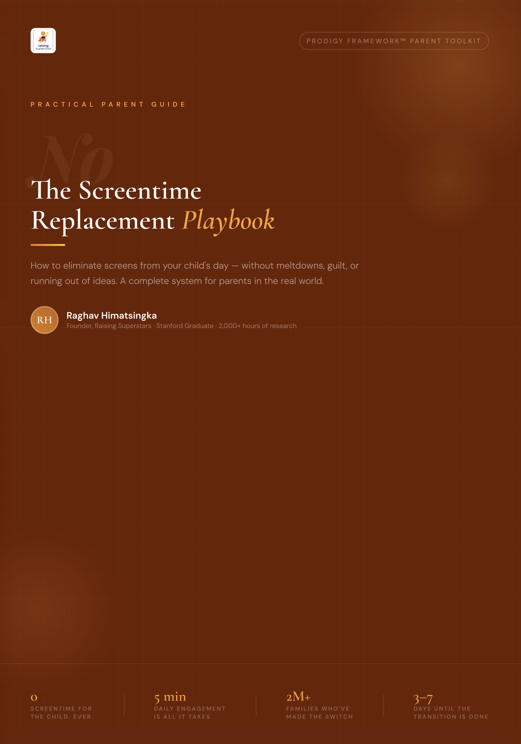 [Ebook] The Screentime Replacement Playbook — Zero Screens Without Meltdowns