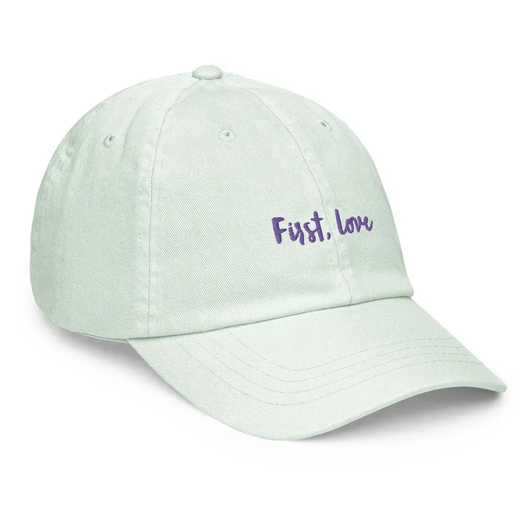 'First, Love' Baseball Hat
