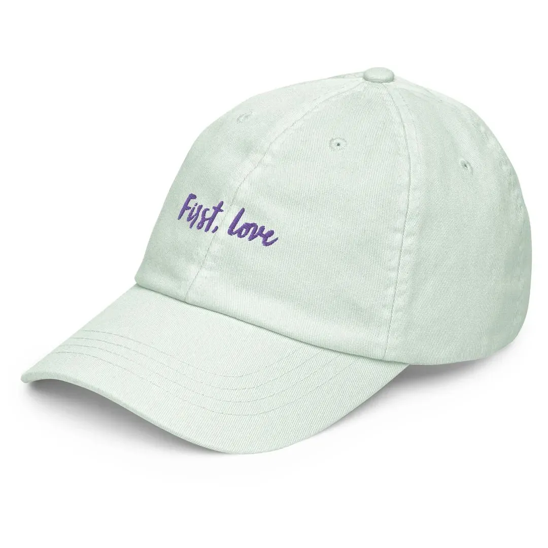 'First, Love' Baseball Hat