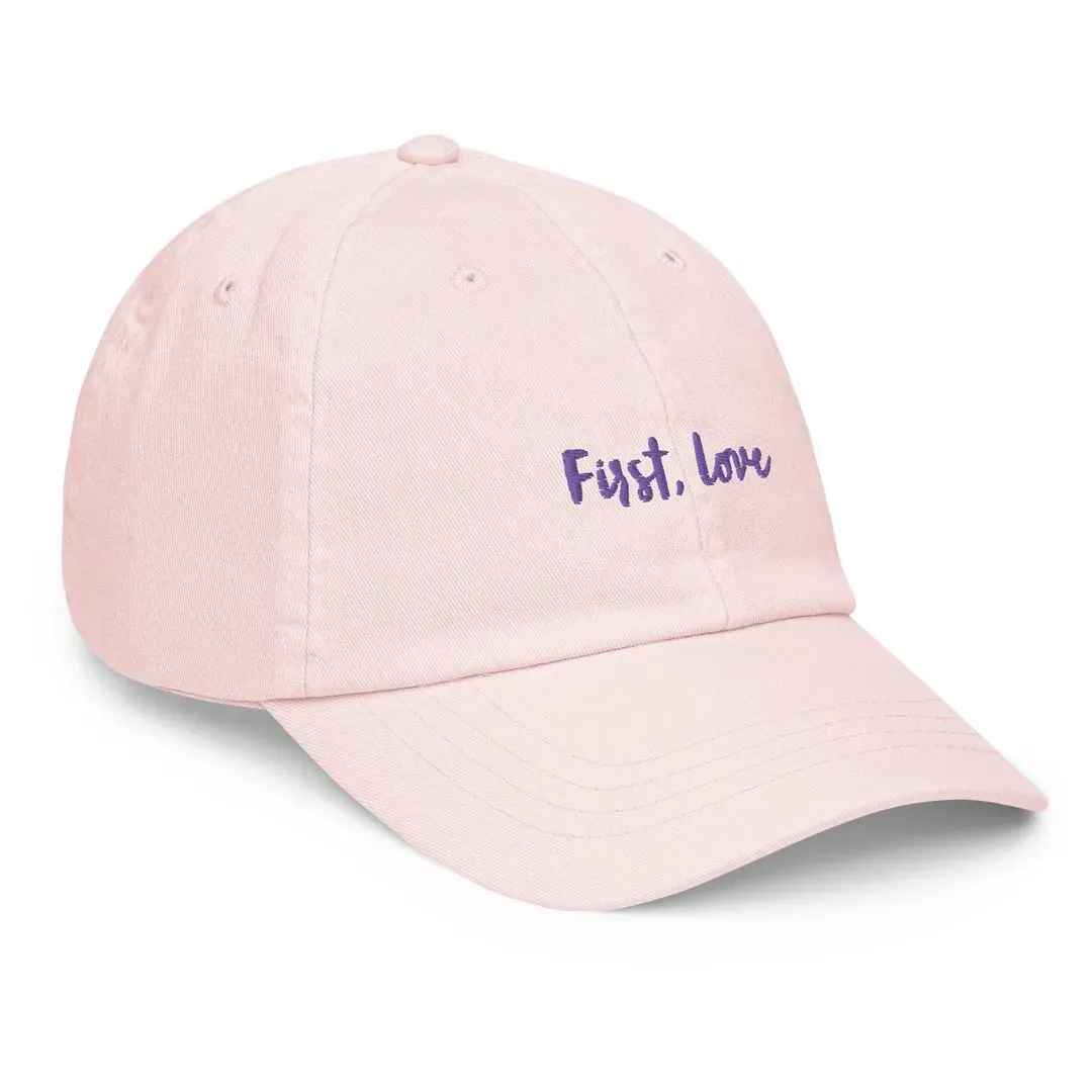 'First, Love' Baseball Hat