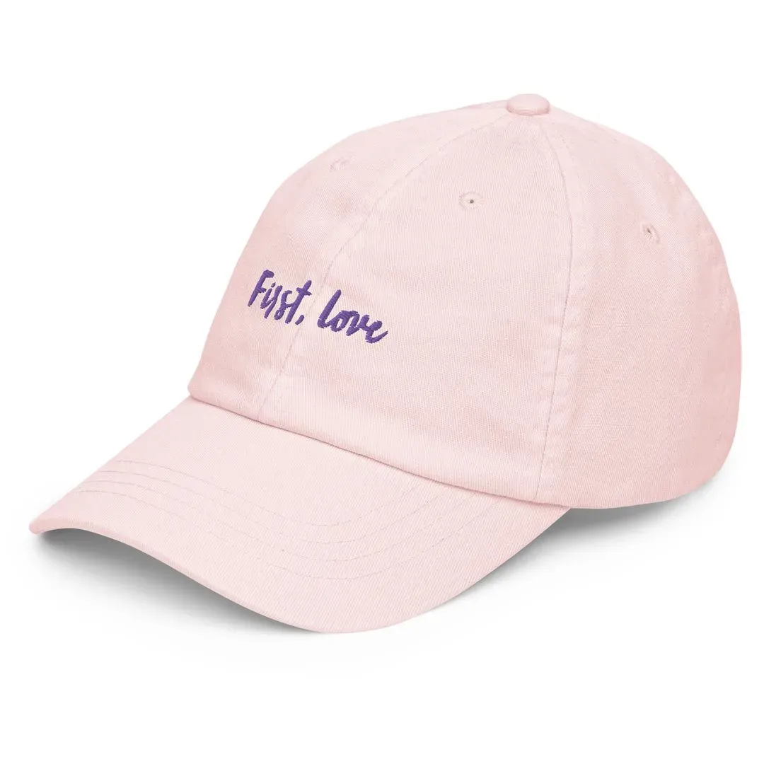 'First, Love' Baseball Hat
