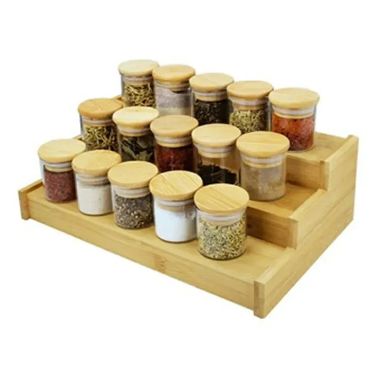 Wooden spice rack