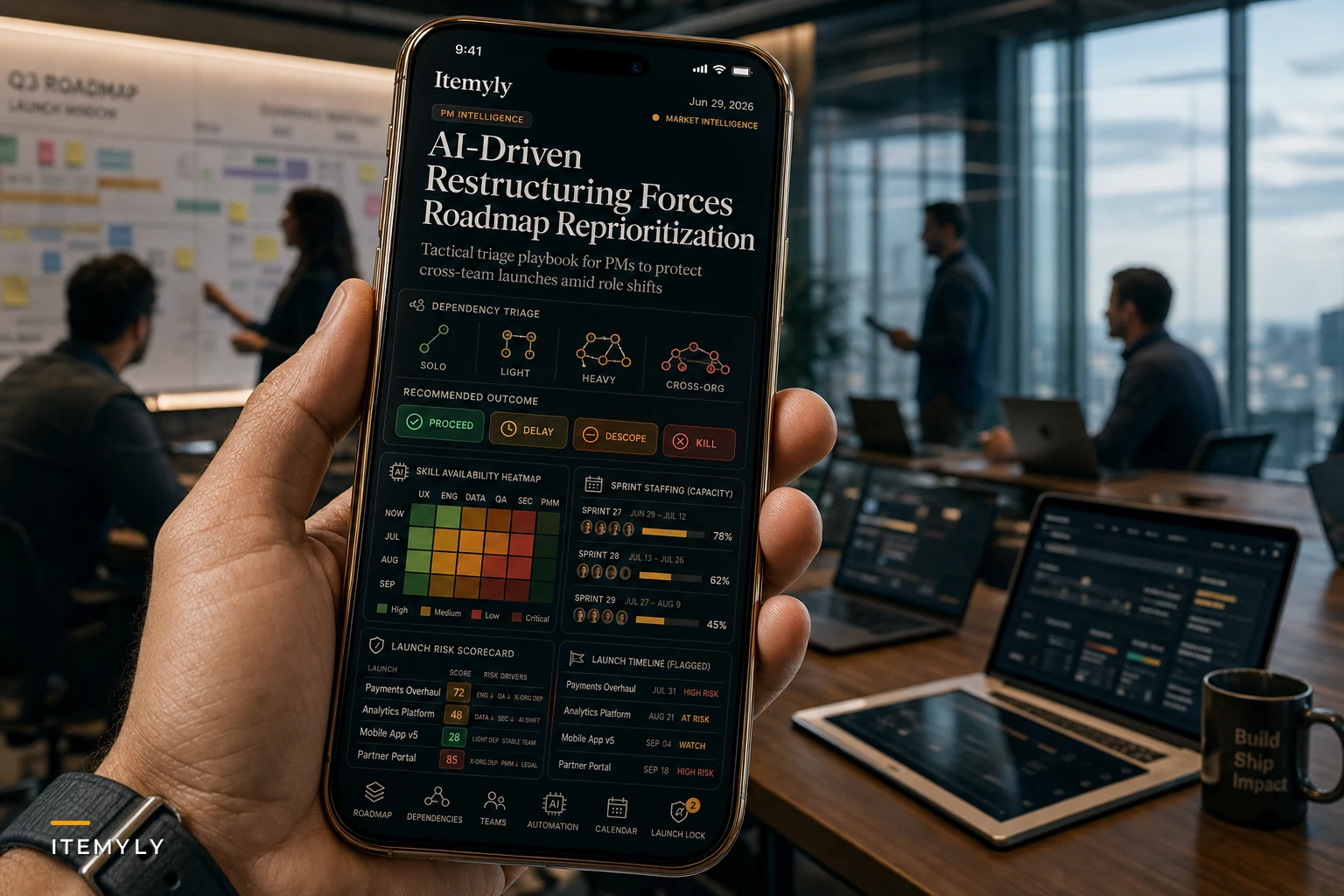 After AI-Driven Restructuring: How Product Managers Should Reprioritize Roadmaps and Secure Cross-Team Launches