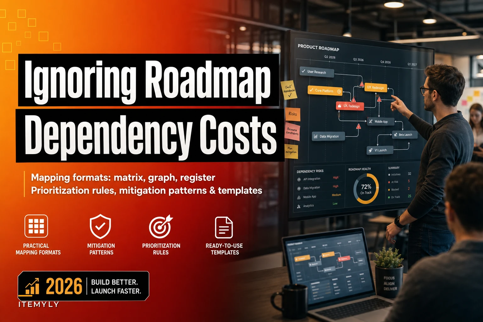 Ignoring roadmap dependencies costs launches — practical mapping formats, mitigation patterns and prioritization rules