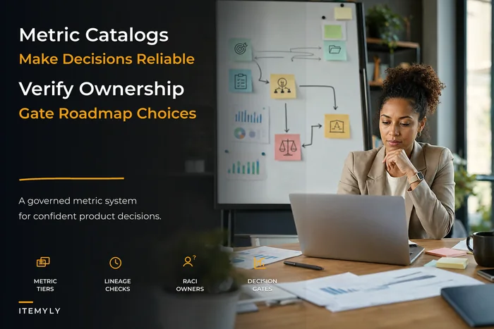 Product metric catalog for reliable product decisions
