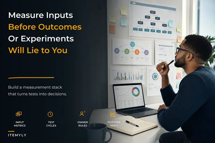 Turn experiments into outcomes: a measurement architecture with leading indicators, dashboards and ownership guardrails