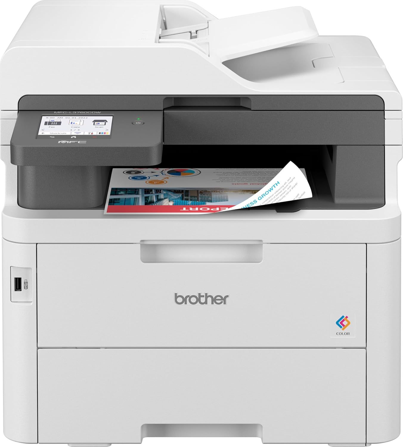 Brother MFC-L3760CDW Colour Laser Multifunction Printer with Wi-Fi & Duplex
