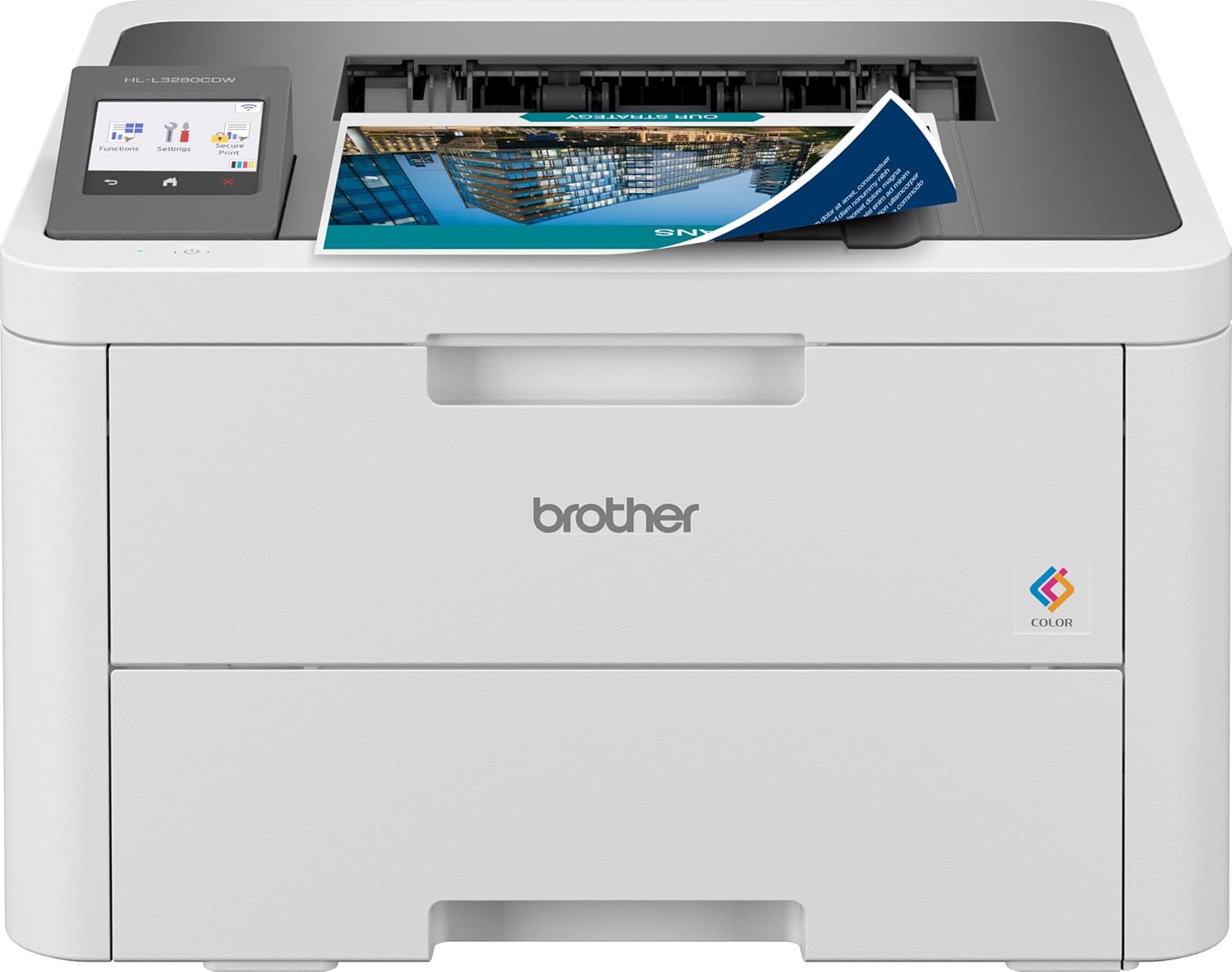 Brother HL-L3280CDW Single Function Colour Laser Printer with Wi-Fi, Auto Duplex & Network
