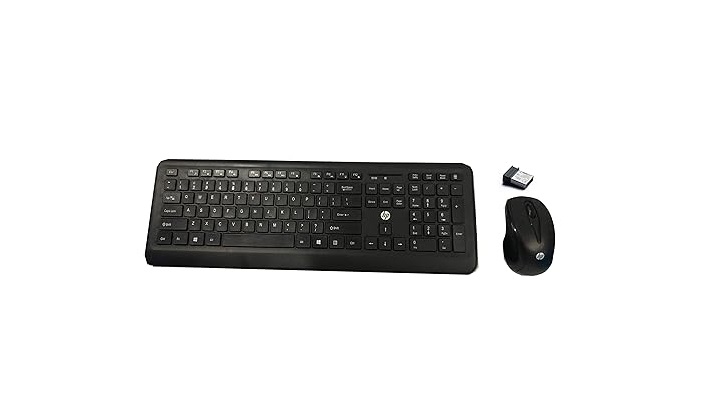 HP 201 + 970 Wireless Keyboard & Mouse Combo | USB Receiver, Multimedia Keys