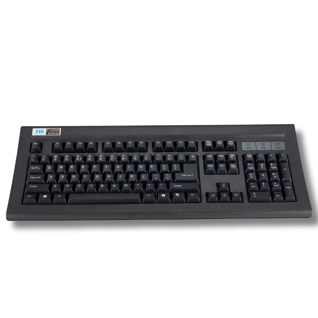 TVS Gold Prime Mechanical Keyboard – Dust-Resistant Keys, 50 Million Keystroke Life