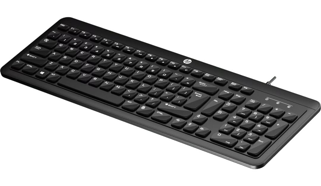 HP K160 Wired Keyboard | Spill-Resistant, Ergonomic Design