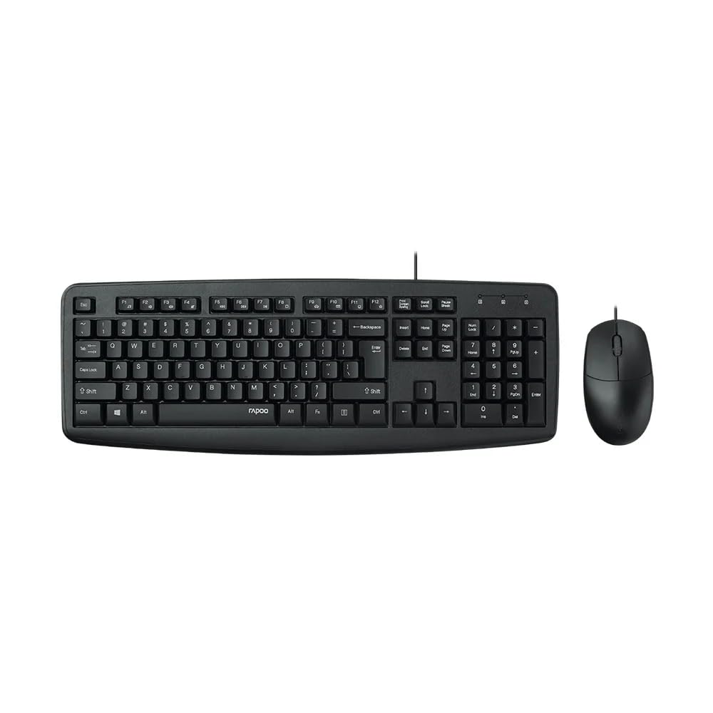 Rapoo NX-1600 Wired Keyboard & Mouse Combo – USB, Durable Design
