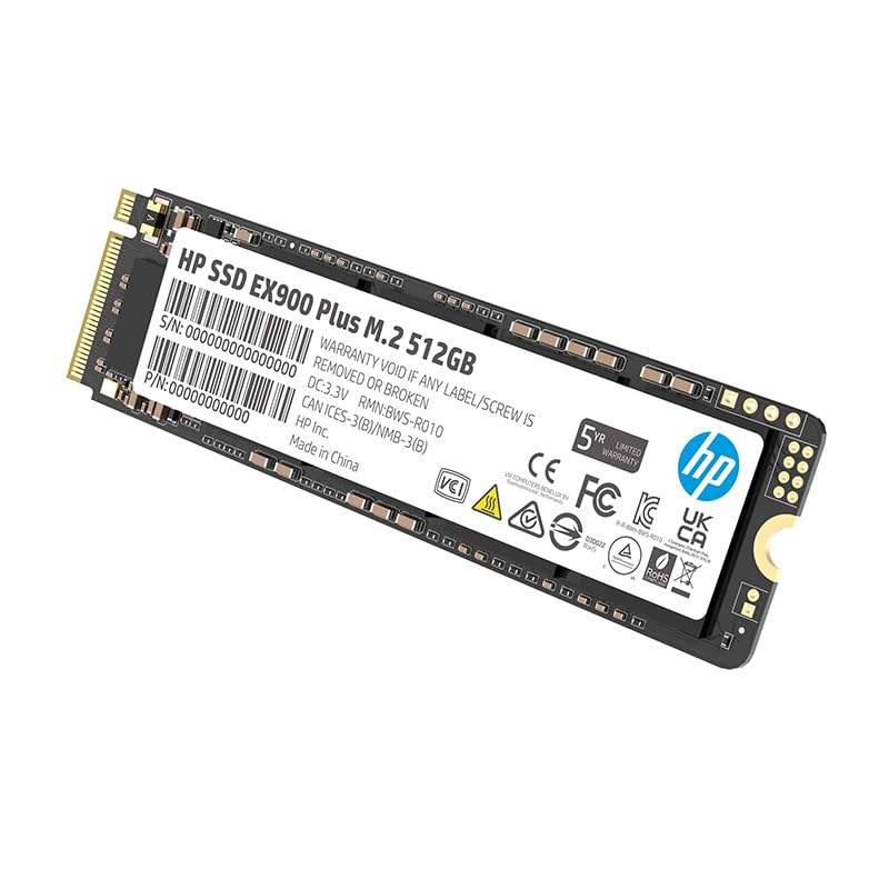 HP 512GB NVMe SSD – High-Speed M.2 Solid State Drive for Laptops & PCs