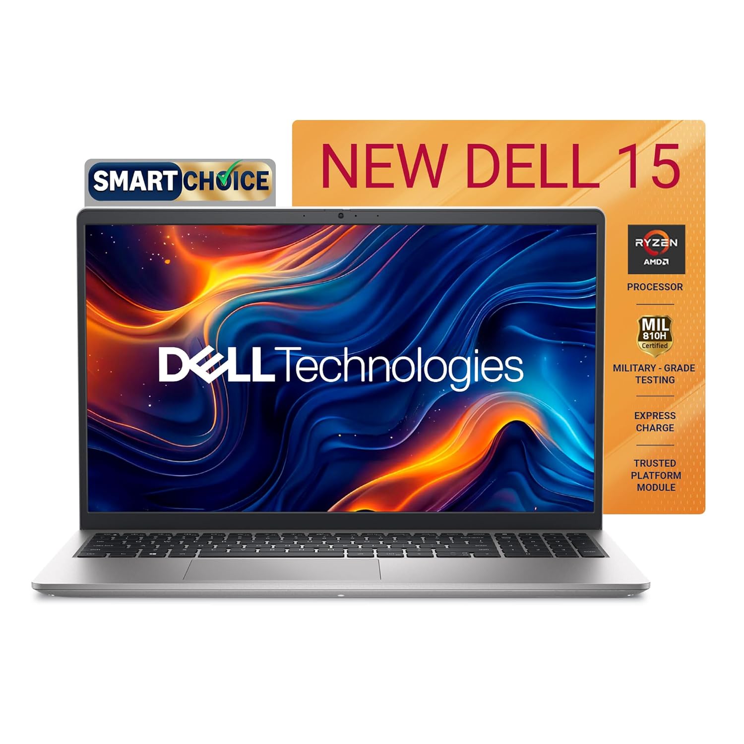 Dell 15 Laptop | AMD Ryzen 7 7730U | 16GB RAM | 512GB SSD | FHD 120Hz | Windows 11 + Office 2024