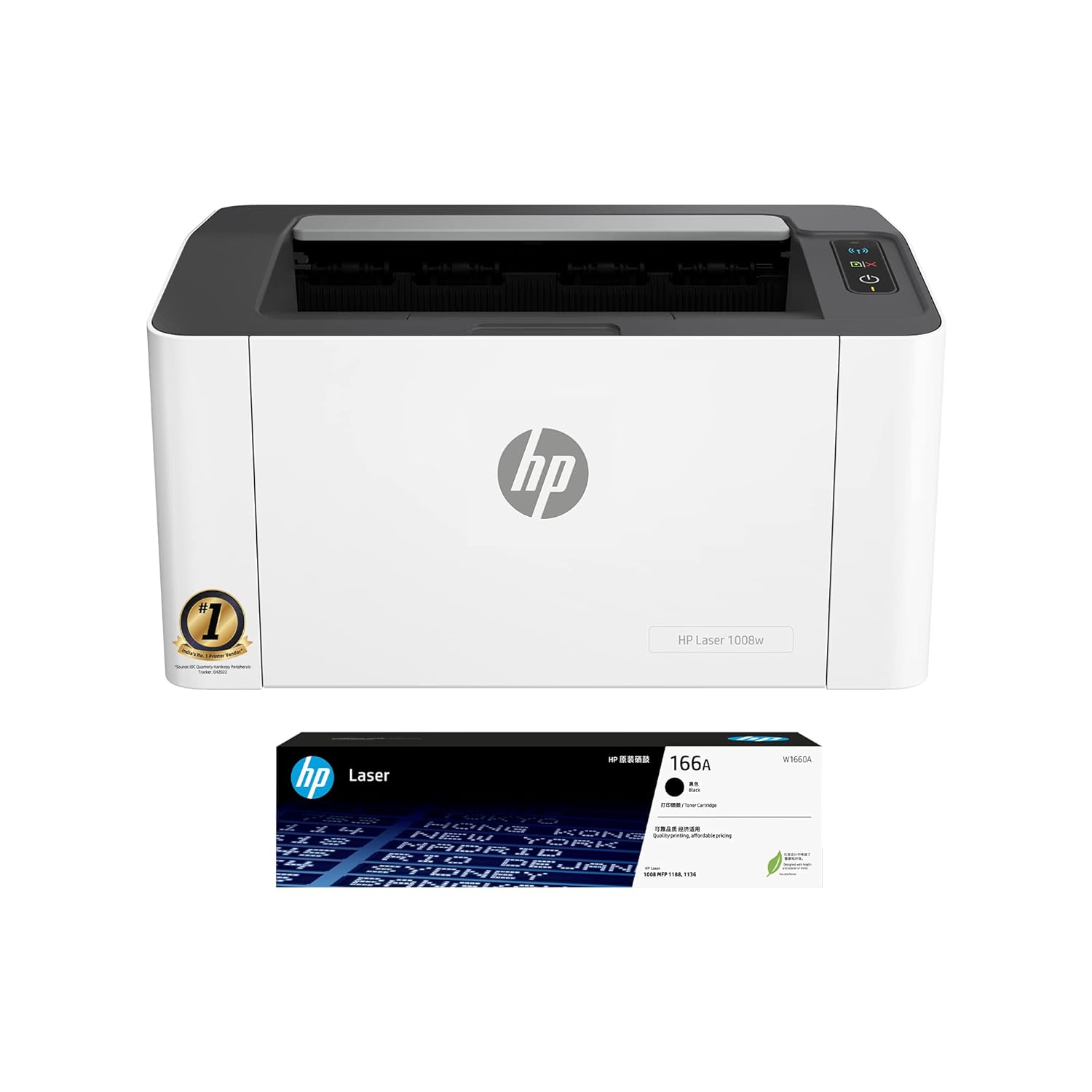 HP LaserJet 1008W Wi-Fi Monochrome Laser Printer (714Z9A) | Aster Computers Madurai