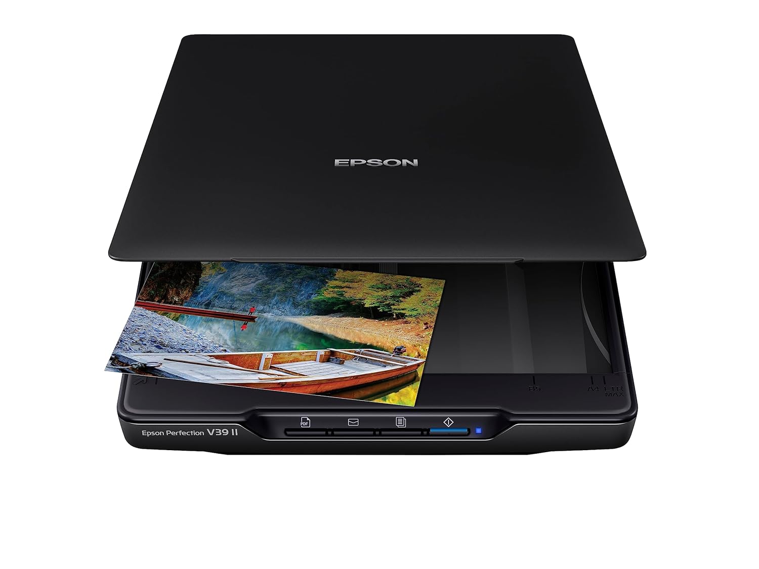 Epson Perfection V39 II Flatbed Scanner | 4800 dpi USB Powered Photo & Document Scanner