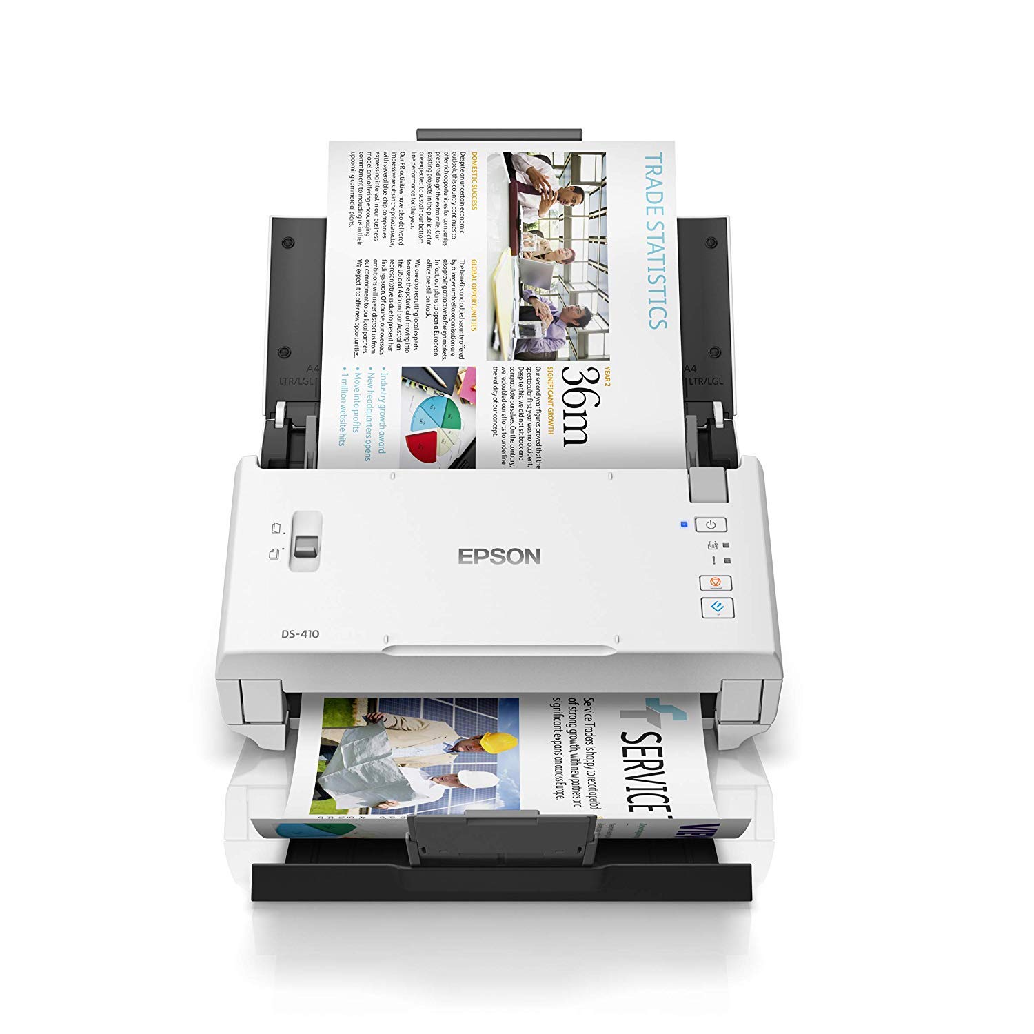 Epson WorkForce DS-410 A4 Duplex Document Scanner | High-Speed Business Scanner