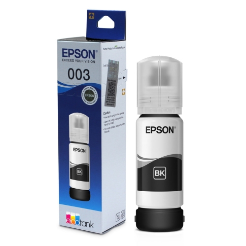EPSON 003 Black Ink Bottle 65ml | Genuine EcoTank Ink | Aster Computers Madurai