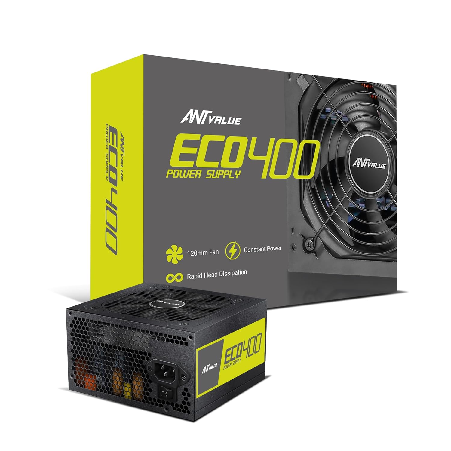 Ant Value ECO400 SMPS | 400W Reliable Power Supply for Desktop PC