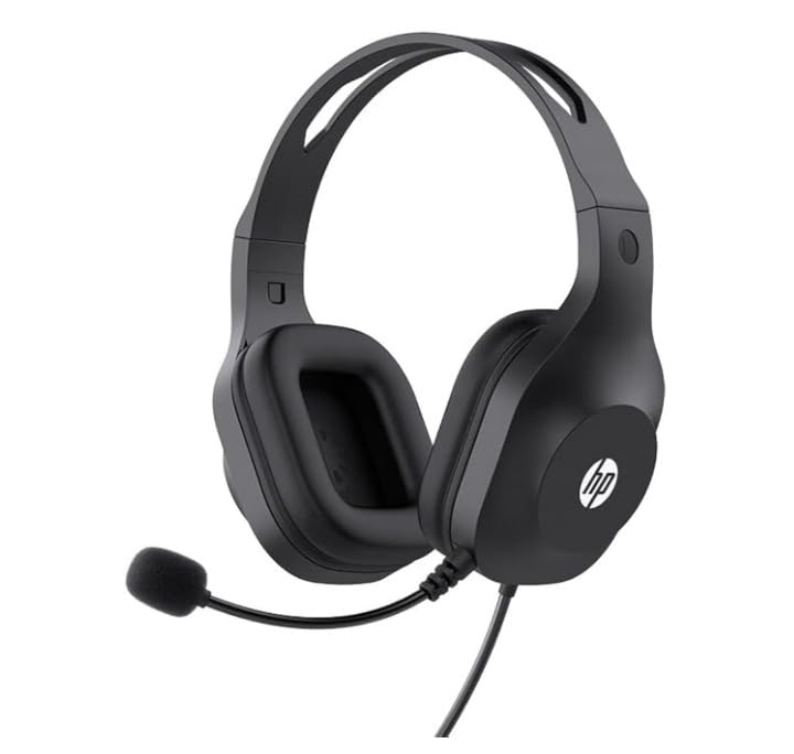 HP H125 Stereo USB Headset with Mic | Clear Sound for Work & Online Classes