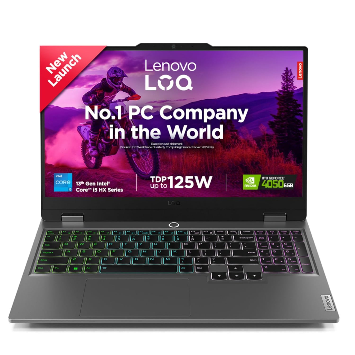 Lenovo LOQ 15IRX9 Gaming Laptop – Intel Core i5-13450HX, 16GB RAM, 512GB SSD, RTX 4050 6GB, Windows 11