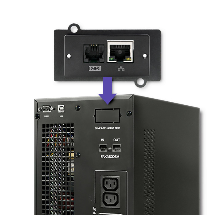 Qoltec Zasilacz awaryjny UPS On-line | Pure Sine Wave | 3kVA | 2.4kW | LCD | USB - zdjęcie 6