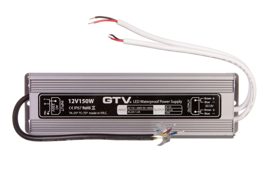 Transformator led wodoodporny, 150W, IP 67, DC12V - zdjęcie 1