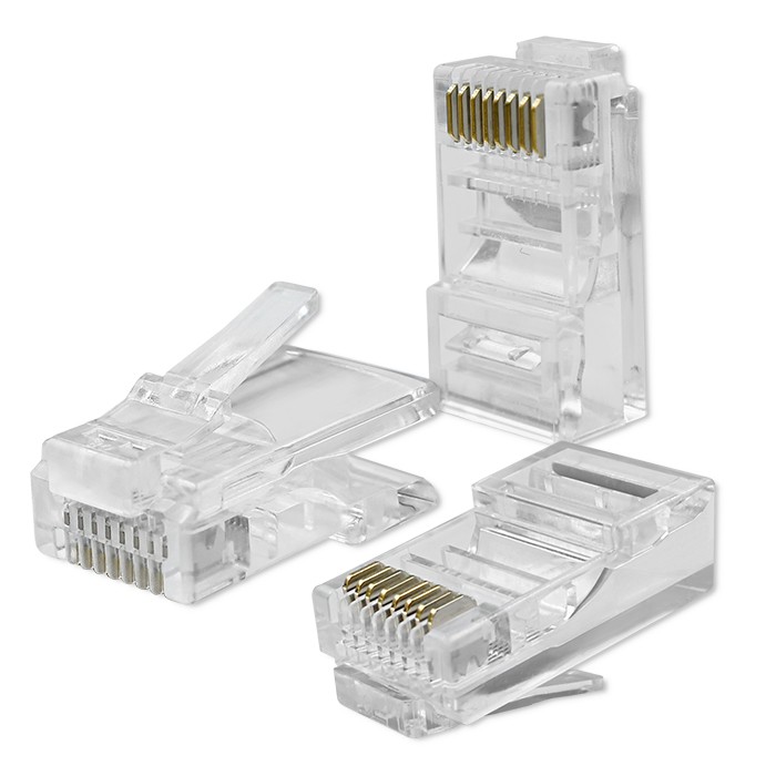 Qoltec Wtyk złącze modularne RJ45 | CAT5e | UTP | Pozłacane styki | 100 sztuk - zdjęcie 1