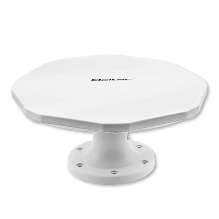Qoltec Antena zewnętrzna DVB-T2 | VHF/UHF | Biała - zdjęcie 11