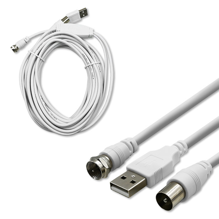 Qoltec Antena zewnętrzna DVB-T2 | VHF/UHF | Biała - zdjęcie 7