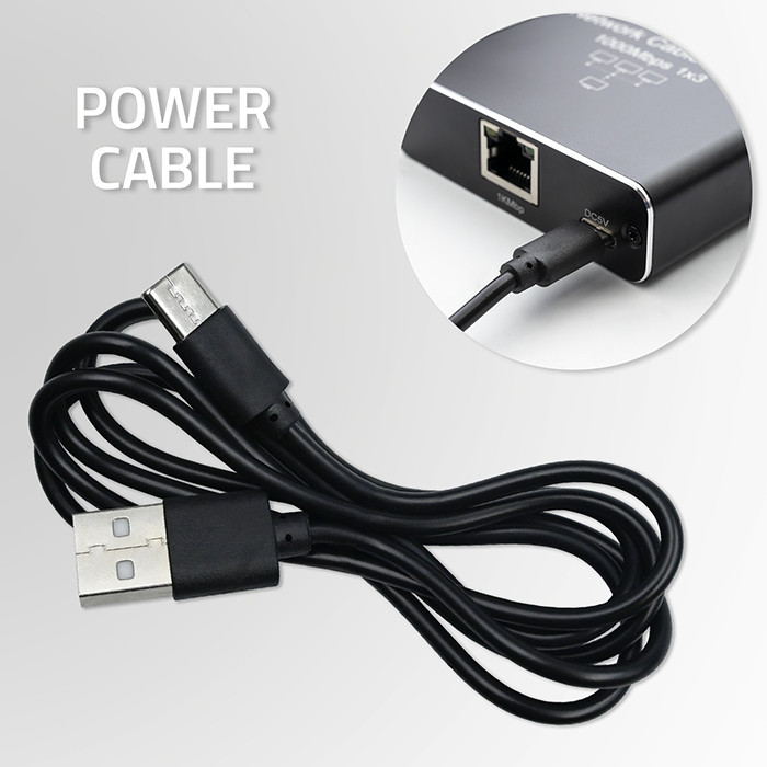 Qoltec Rozdzielacz Splitter Ethernet mini SWITCH 1x3 RJ45 | 1000Mb/s | USB-C | Aluminium - zdjęcie 5