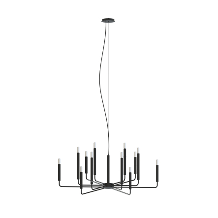 Lampa wisząca ORTO XII A CZARNY