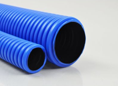 Rura giętka karbowana dwuwarstwowa w kręgach QRK 50/50 FLEX 450N niebieska (50m)